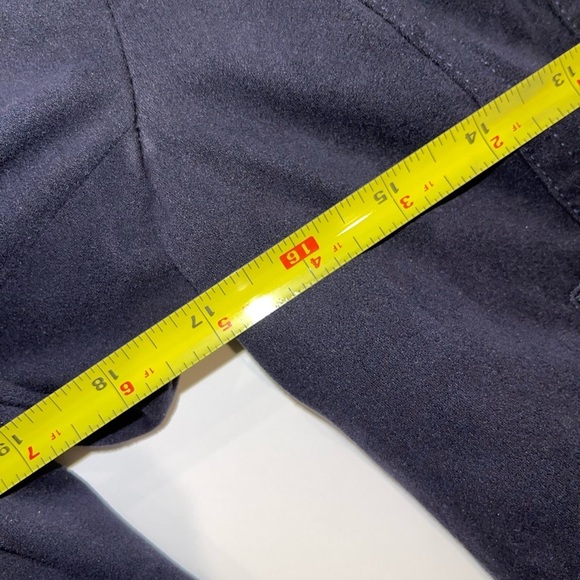 Blank Noir Faux Suede Navy Moto Jacket S - Picture 15 of 17